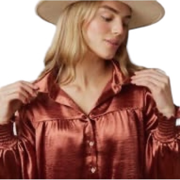 Winter Fall Country Gorgeous Dress w/ Pockets in Bronze NWT - Picture 4 of 12